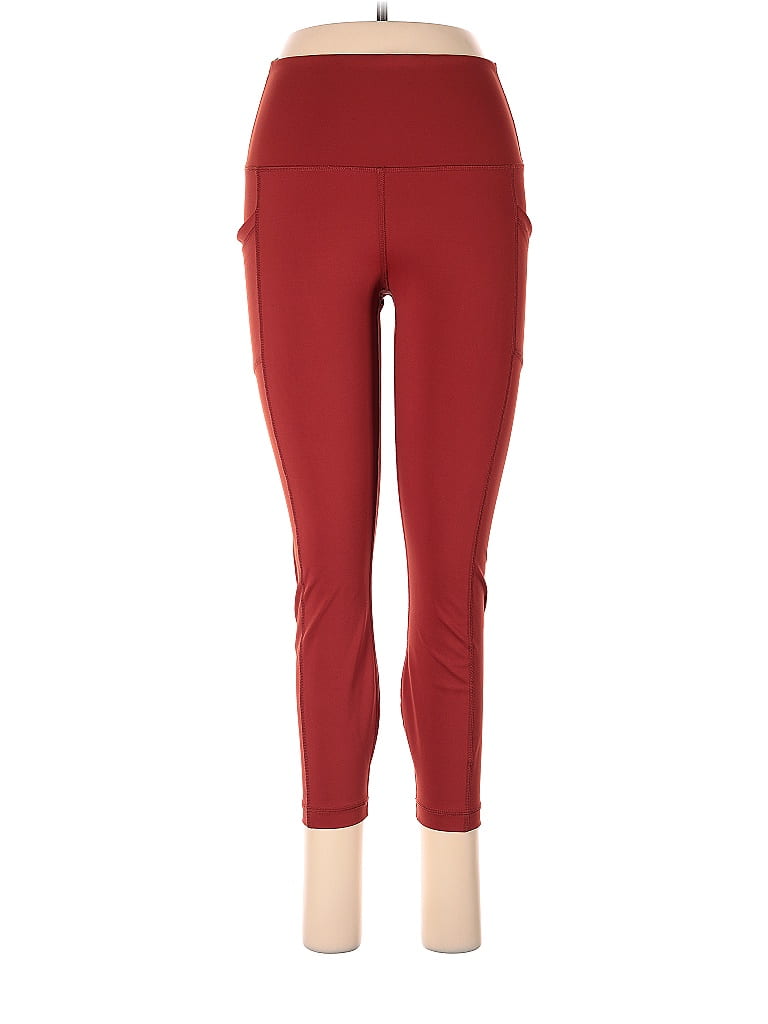 90 Degree by Reflex Color Block Solid Red Active Pants Size L - 80% off ...