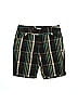 Maurices 100% Cotton Argyle Checkered-gingham Plaid Tweed Stripes Brown Shorts Size 7 - photo 1