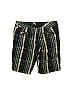 Maurices 100% Cotton Argyle Checkered-gingham Plaid Tweed Stripes Brown Shorts Size 7 - photo 2