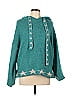 Easel 100% Polyester Stars Teal Pullover Sweater Size L - photo 1
