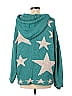 Easel 100% Polyester Stars Teal Pullover Sweater Size L - photo 2