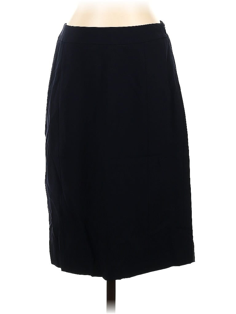 Pre-owned Lafayette 148 Wool Skirt In Black