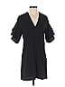 Zara Solid Black Casual Dress Size S - photo 1