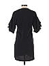 Zara Solid Black Casual Dress Size S - photo 2