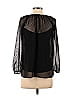 Point Sur 100% Polyester Black 3/4 Sleeve Blouse Size XXS - photo 2