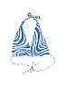 Aurelle Graphic Stripes Tie-dye Blue Swimsuit Top Size XL - photo 1
