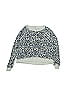 Splendid Animal Print Blue Pullover Sweater Size 12 - photo 1