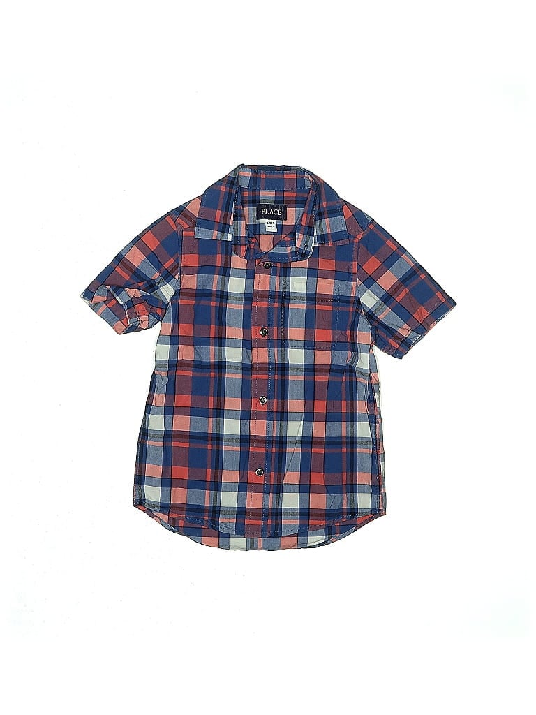 Click to view more detailed imagery on our partner's website Pre-owned The Childrens Place Kids' Short Sleeve Button Down Shirt