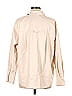 A New Day 100% Polyester Tan Long Sleeve Button-Down Shirt Size M - photo 2