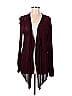 August Silk 100% Rayon Burgundy Cardigan Size M - photo 1