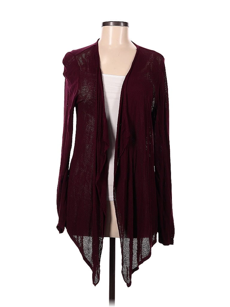 August Silk 100% Rayon Burgundy Cardigan Size M - photo 1