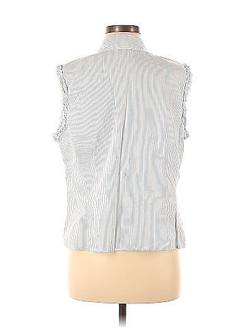 A'nue Ligne Sleeveless Button-Down Shirt (view 2)