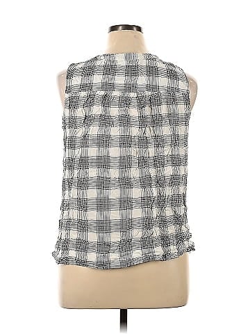 Intro Sleeveless Button-Down Shirt (view 2)