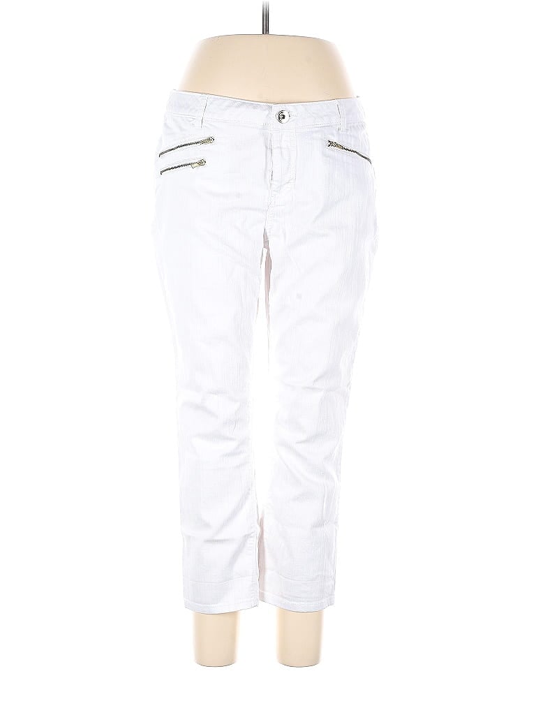 Inc Denim White Casual Pants Size 14 - photo 1