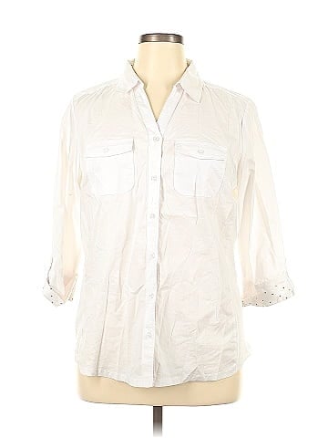 Cathy 3/4 Sleeve Button-Down Shirt (view 1)