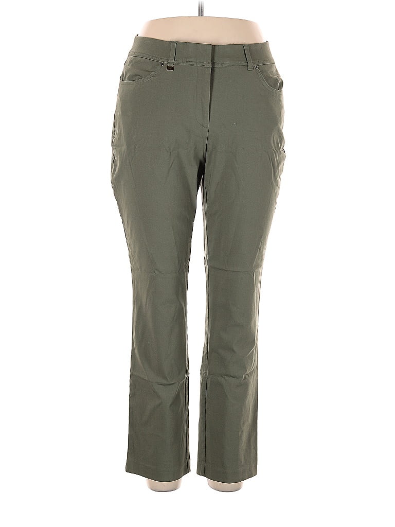 Pantalon D’Été Vert Ashley Stewart – Taille 14, Coupe Loose – Neuf Avec Étiquettes