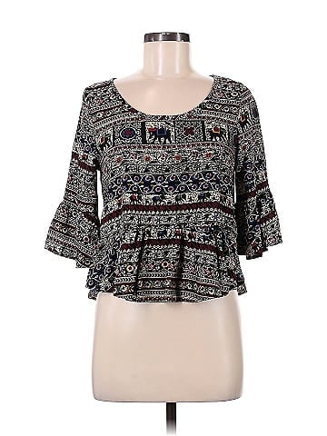 Peach Royal 3/4 Sleeve Blouse (view 1)