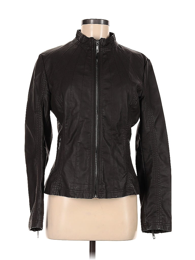 Lock Style Jacket Lock & Love 100% Polyurethane Black Jacket Size M - 58% off | ThredUp