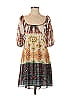 Fleurish 100% Polyester Paisley Brown Casual Dress Size S - photo 1