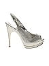 Bakers Metallic Silver Heels Size 7 1/2 - photo 1