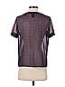 Scotch & Soda 100% Polyester Purple Short Sleeve Blouse Size P (petite) - photo 2