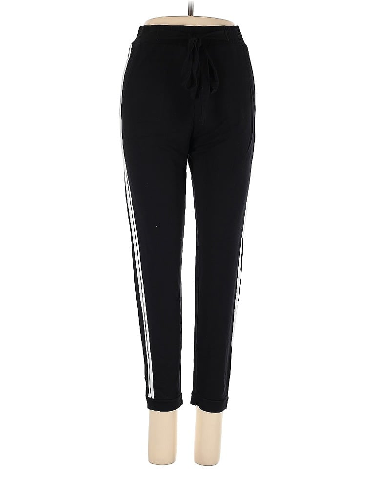 Assorted Brands Stripes Black Sweatpants Size P (petite) - photo 1