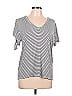 Elan Stripes Gray Short Sleeve T-Shirt Size L - photo 1