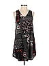 Alya 100% Polyester Paisley Black Casual Dress Size XS - photo 1