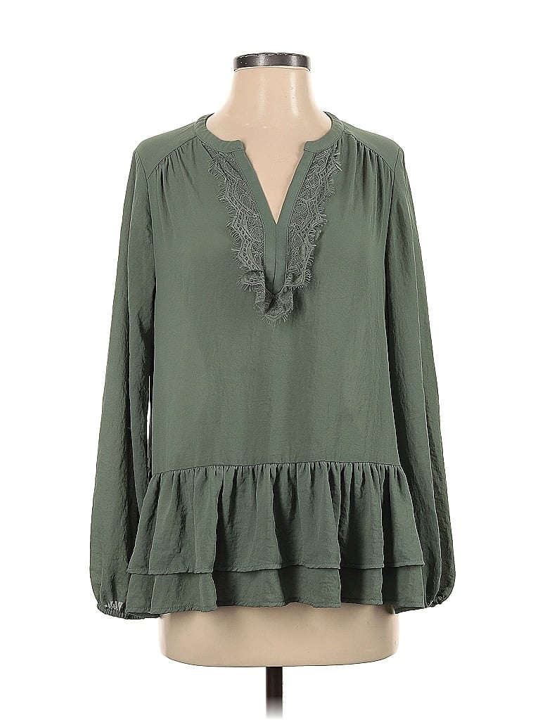 Pre-owned Pleione Long Sleeve Blouse