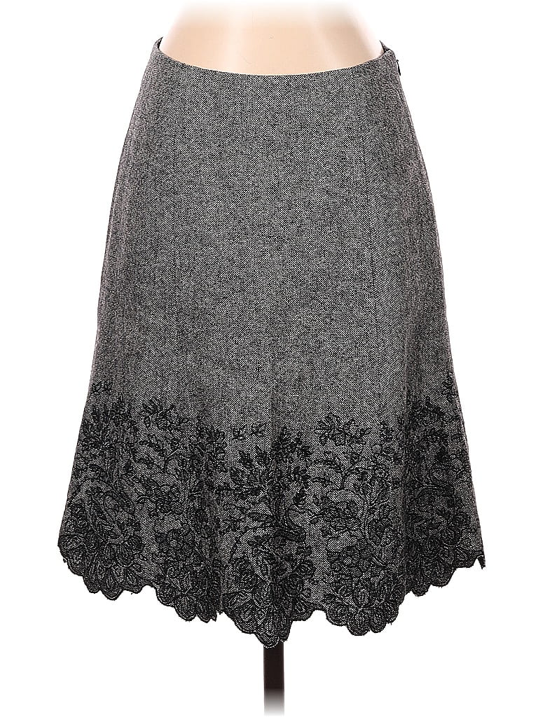 Pre-owned Ann Taylor Factory Formal Skirt In Gray