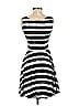 COWCOW Graphic Stripes Black Casual Dress Size S - photo 2