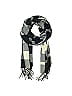 Plush Checkered-gingham Plaid Gray Blue Scarf One size - photo 1