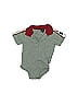 Cherokee 100% Cotton Gray Short Sleeve Onesie 12-18 MO / 18 MO - photo 1