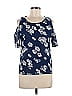 HG by Collection Blue Short Sleeve Top Size M - photo 1