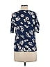 HG by Collection Blue Short Sleeve Top Size M - photo 2