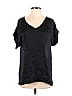 Mango 100% Polyester Black Short Sleeve Blouse Size 4 - photo 1