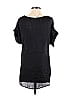 Mango 100% Polyester Black Short Sleeve Blouse Size 4 - photo 2