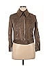 British Mist 100% Leather Brown Leather Jacket Size 15 - 16 - photo 1
