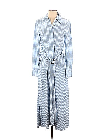 Tibi Blue Gingham Shirtdress (view 1)