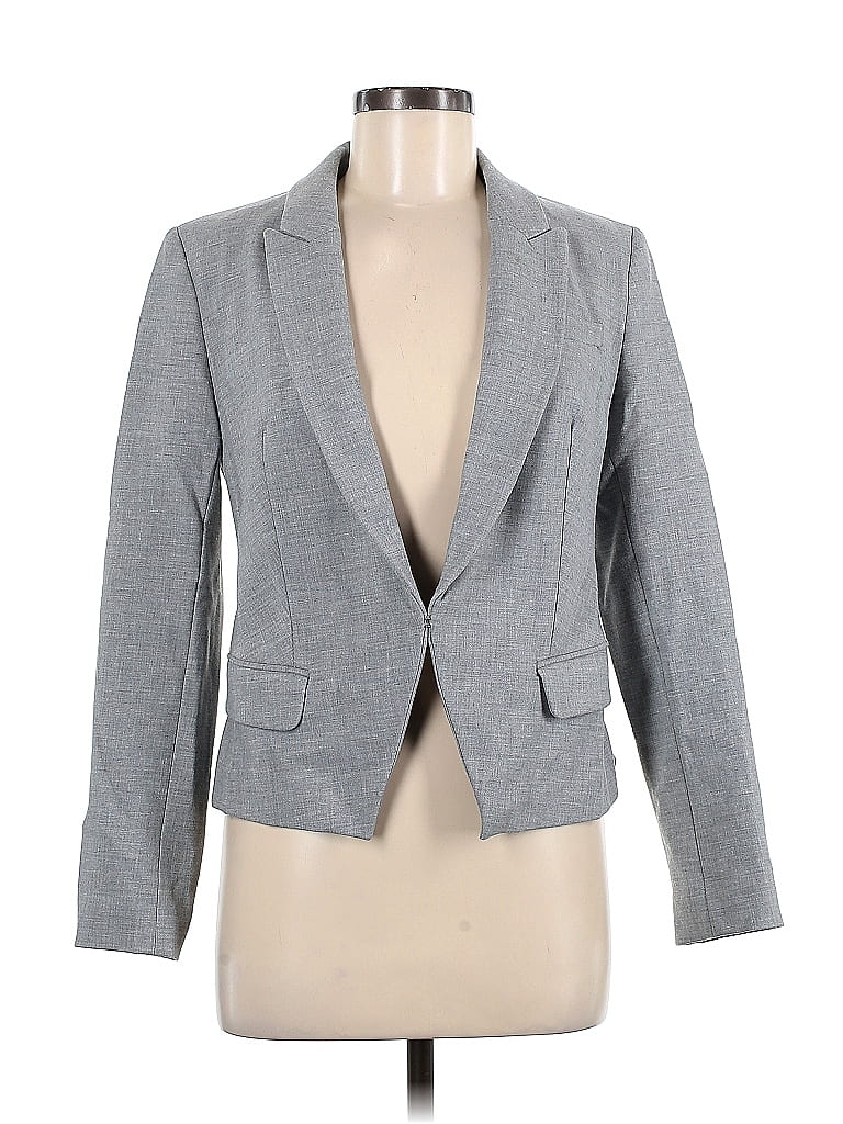 Pre-owned Express Blazer Jacket In Gray
