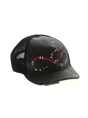 Gucci Kingsnake Print GG Supreme Baseball Hat (view 1)