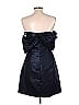 ML Monique Lhuillier 100% Polyester Metallic Blue Cocktail Dress Size 10 - photo 2