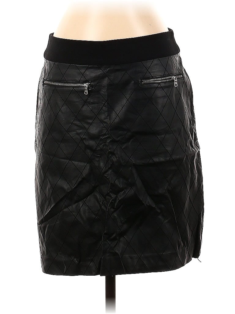 Pre-owned Ann Taylor Faux Leather Skirt