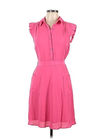 Monteau 100% Polyester Pink Casual Dress Size L - 40% off | ThredUp