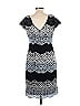 Xscape Chevron-herringbone Black Casual Dress Size 10 - photo 2