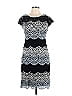 Xscape Chevron-herringbone Black Casual Dress Size 10 - photo 1