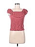 Chenault Girl 100% Rayon Red Short Sleeve Top Size 8 - photo 1