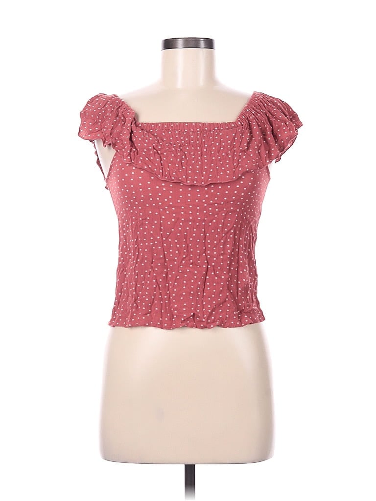 Chenault Girl 100% Rayon Red Short Sleeve Top Size 8 - photo 1