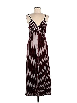 Unbranded Stripes Burgundy Casual Dress Size 7