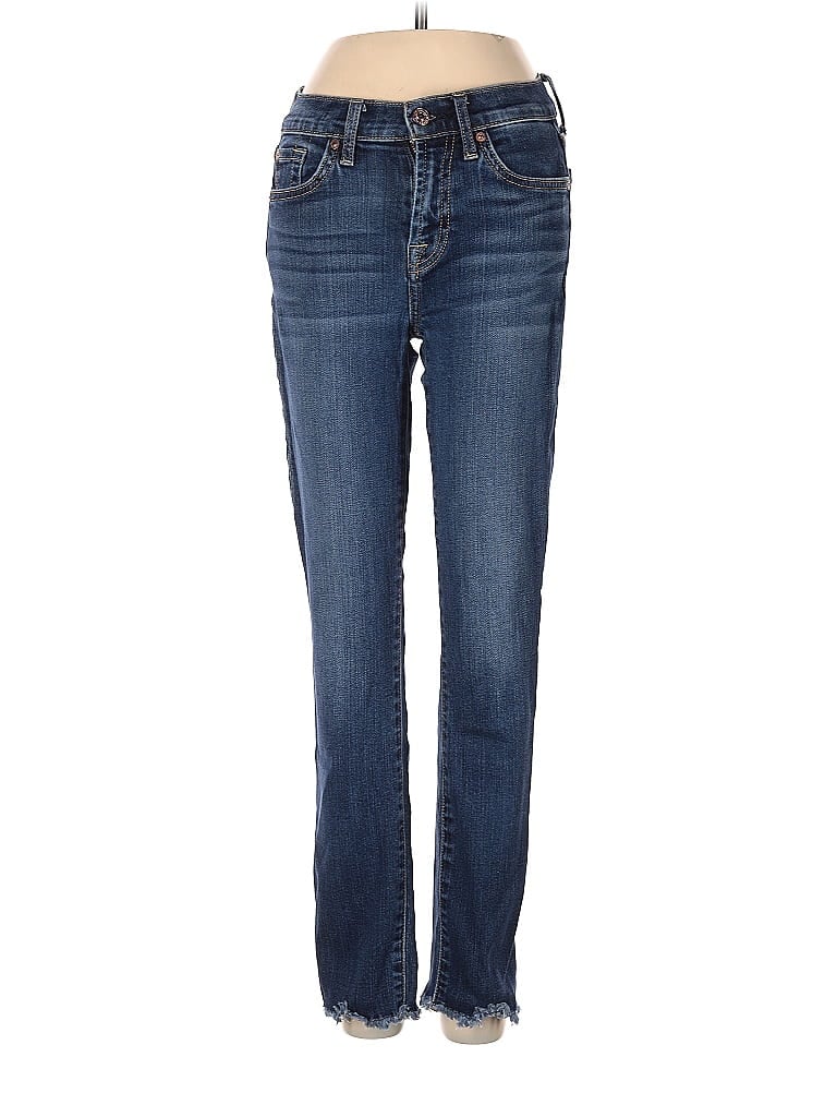 Pre-owned 7 For All Mankind Jeans In Blue